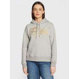 Tommy Hilfiger Pulóver Metallic WW0WW38266 Szürke Regular Fit