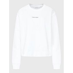 Calvin Klein Curve Pulóver Inclu Micro Logo K20K205472 Fehér Regular Fit