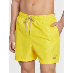 Calvin Klein Swimwear Úszónadrág KM0KM00787 Sárga Regular Fit
