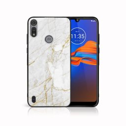 PROTEMIO MY ART szilikon borítás Motorola Moto E6s WHITE STONE (011)