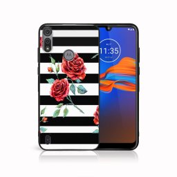PROTEMIO MY ART szilikon borítás Motorola Moto E6s BLACK - WHITE (034)