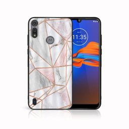 PROTEMIO MY ART szilikon borítás Motorola Moto E6s PINK MARBLE (143)