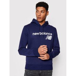 New Balance Pulóver C C F Hoodie MT03910 Sötétkék Relaxed Fit