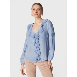 Guess Blúz W3RH58 WF5K0 Kék Regular Fit