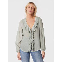 Guess Blúz W3RH58 WF5K0 Zöld Relaxed Fit