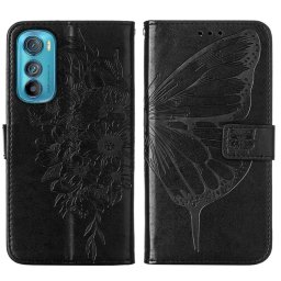 ART BUTTERFLY Pénztárcavédő Motorola Edge 30 fekete