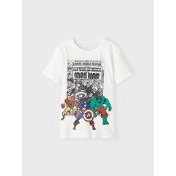 NAME IT Póló MARVEL 13210832 Fehér Regular Fit