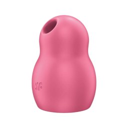 Satisfyer Pro To Go 1 - akkus, léghullámos csiklóizgató (piros)
