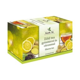 Mecsek Zöld tea gyömbérrel és citrommal filteres 20x