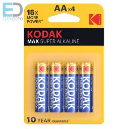 KODAK MAX KAA-4 AA LR6 MN1500 E91 1,5V B4 ( 1 db ceruza elem )