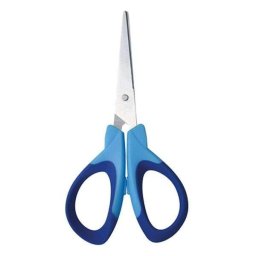 Olló iskolai NEBULO hegyes ergonómikus 14cm KÉK