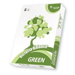 VICTORIA PAPER Másolópapír, újrahasznosított, A4, 80 g, VICTORIA PAPER "Balance Green"