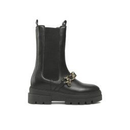 Tommy Hilfiger Bokacsizma Monochromatic Chelsea Boot Chain FW0FW07046 Fekete