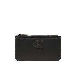 Calvin Klein Jeans Bankkártya tartó Sleek Coin Purse Solid K60K610338 Fekete