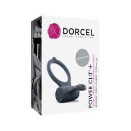 Dorcel Power Clit Plus - akkus, vibrációs péniszgyűrű (fekete)