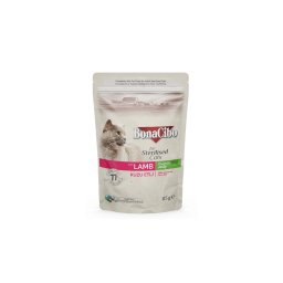 BONACIBO POUCH - WET ADULT CAT FOOD - STERILISED - LAMB 85g