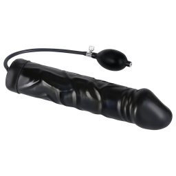 You2Toys - latex, pumpálható élethű análtágító (fekete)