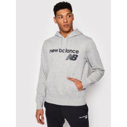 New Balance Pulóver C C F Hoodie MT03910 Szürke Relaxed Fit