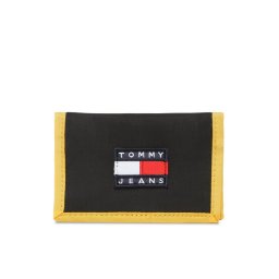 Tommy Jeans Nagyméretű férfi pénztárca Tjm Heritage Trifold AM0AM10637 Fekete