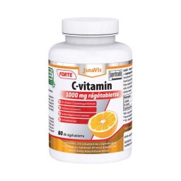 JutaVit C-vitamin 1000 mg Forte rágótabletta + D3-vitamin + csipkebogyó kivonat 60x