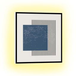 Klarstein Mojave 500 smart, infravörös hősugárzó 2 az 1-ben, konvektor, 60 x 60 cm, 500 W, RGB világítás (HTR10-MojaveS500Geo)