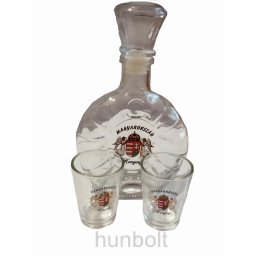 Angyalos 2,5 dl-es margarétás üvegkulacs szett