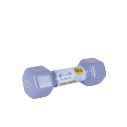 Kézi súlyzó 2 kg x 1 db, középkék-lila