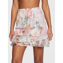 Guess Miniszoknya W3RD50 WCWF2 Színes Regular Fit