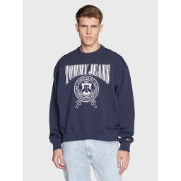 Tommy Jeans Pulóver Comfort DM0DM15709 Sötétkék Regular Fit