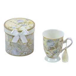 Bögre virágos díszdobozban 250ml TEA008 - Ajándék bögre
