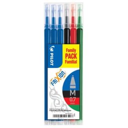 PILOT Rollertoll betét, 0,35 mm, törölhető, PILOT "Frixion Ball/Clicker", 4 vegyes szín