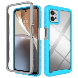 DUAL Kétoldalas burkolat Motorola Moto G32-hez világoskék