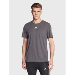 adidas Technikai póló Own The Run HR6617 Szürke Regular Fit