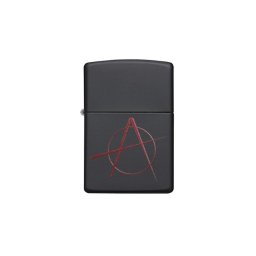 20842 Zippo öngyújtó, matt fekete színben -Anarchy