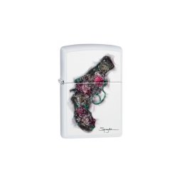 29894 Zippo öngyújtó, matt fehér színben - Steven Pazuk alkotással