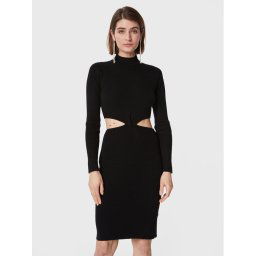 Guess Kötött ruha W3RK26 Z2YN2 Fekete Slim Fit