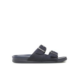 Tommy Hilfiger Papucs Hilfiger Nubuck Buckles Sandal FM0FM04459 Sötétkék