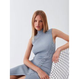Guess Kötött ruha W3RK40 Z2U00 Kék Slim Fit