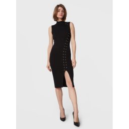 Guess Kötött ruha W3RK40 Z2U00 Fekete Slim Fit