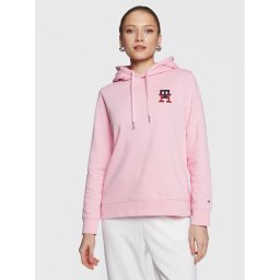 Tommy Hilfiger Pulóver Monogram WW0WW37434 Rózsaszín Regular Fit