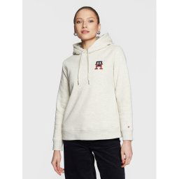 Tommy Hilfiger Pulóver Monogram WW0WW37434 Bézs Regular Fit