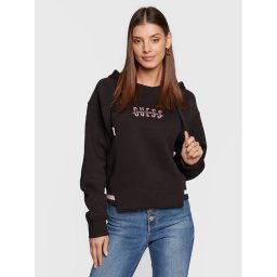 Guess Pulóver Amalia W3RQ07 K9Z21 Fekete Relaxed Fit