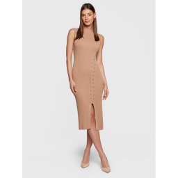 Guess Kötött ruha W3RK40 Z2U00 Barna Slim Fit