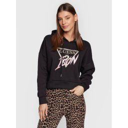Guess Pulóver Icon W3RQ03 KB683 Fekete Regular Fit