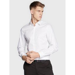 Calvin Klein Ing Twill Print K10K110937 Fehér Fitted Fit