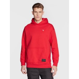 Puma Pulóver Ac Milan 536139 Piros Loose Fit
