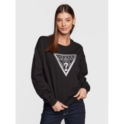 Guess Pulóver W3RQ01 K4BD0 Fekete Regular Fit