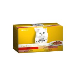 GOURMET GOLD Falatok szószban nedves macskaeledel 4x85g