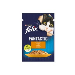 FELIX FANTASTIC Csirkével aszpikban nedves macskaeledel 85g