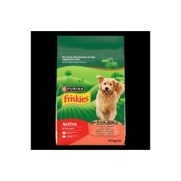 FRISKIES Active Marhával száraz kutyaeledel 10kg